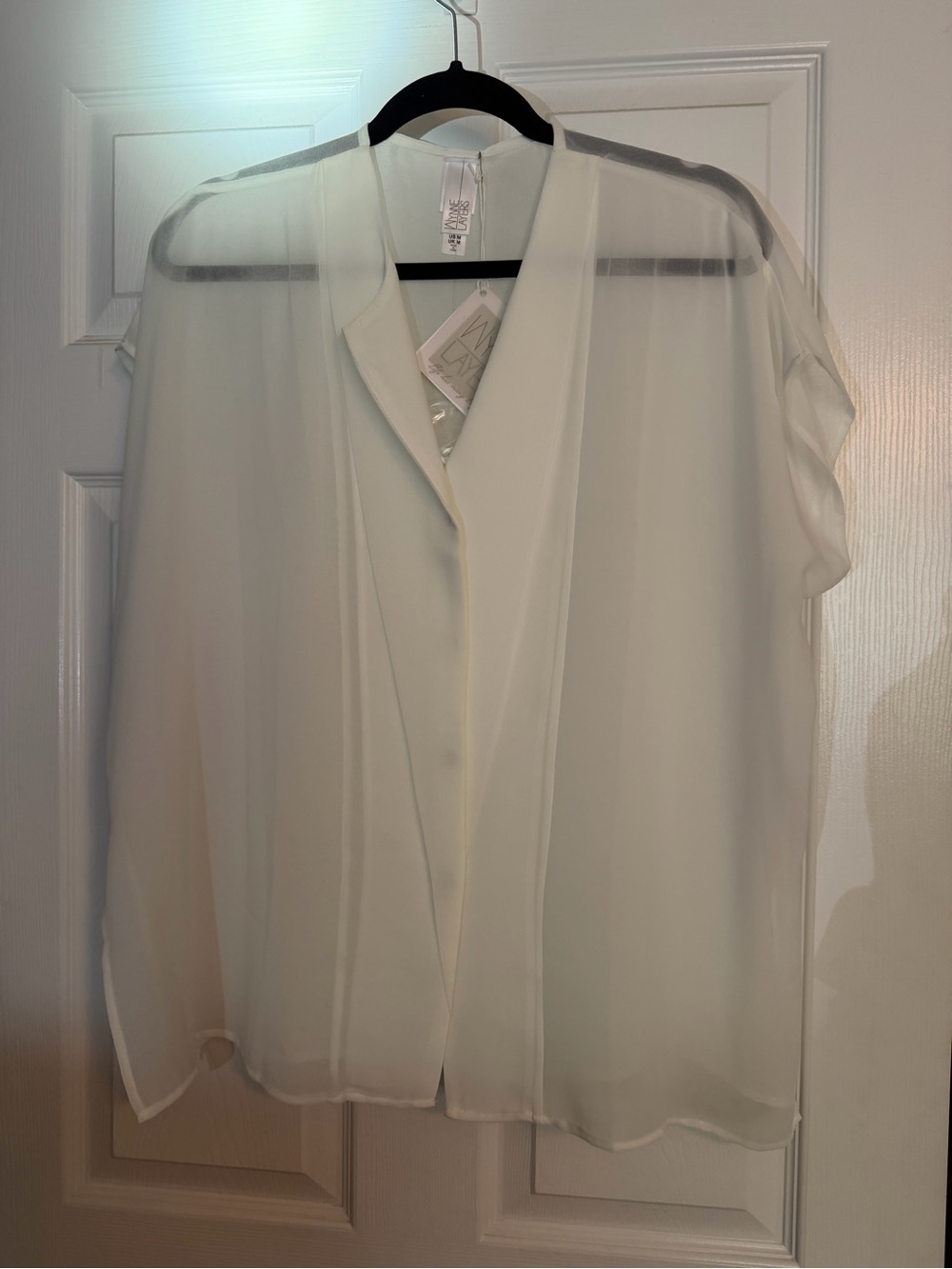 White Chiffon blouse by Marla Wynne